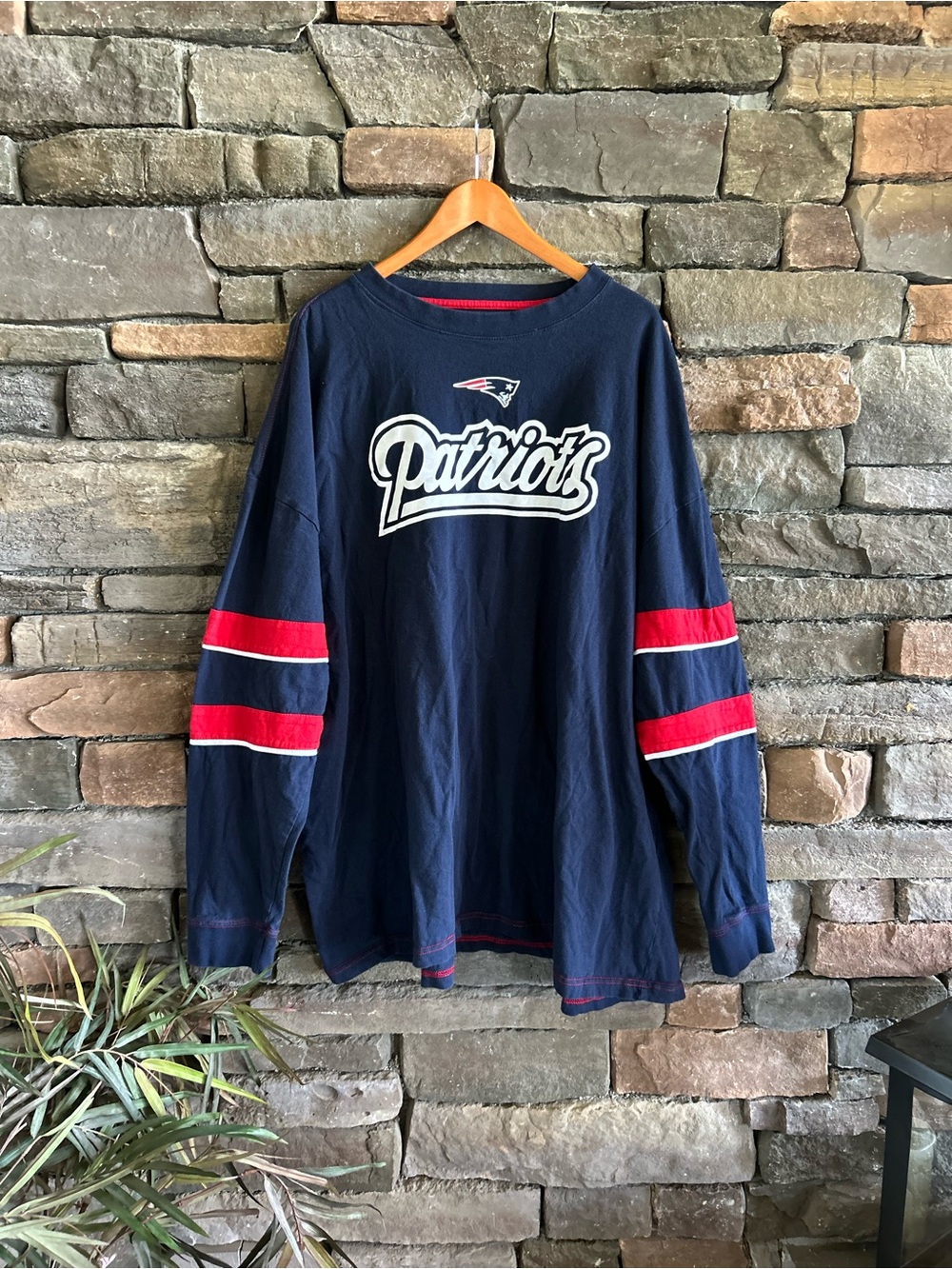 Patriot Football NFL Sporty Americana Rugby Style Heavy Weight Pull Over Size 4X
